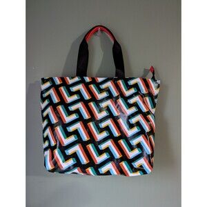 Karl Lagerfeld Paris Geometric Multicolor Tote Bag Purse Excellent Condition